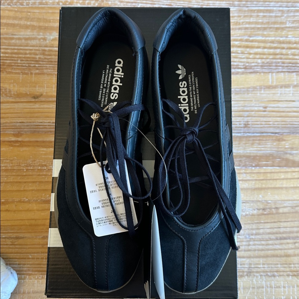 Adidas Taekwondo Women's 8.5, 9.5 Mei Ballet Black Suede Sneakers